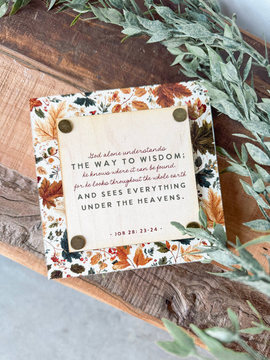 Bible Verse Mini Block Sign