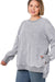 Plus size acid wash fleece pullover with pockets at Heartland Store MN