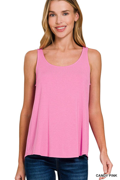 Flowy Rayon Sleeveless Tank Top
