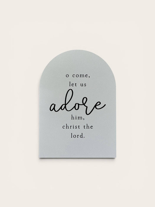 O Come Let Us Adore Him, Arch | Christmas Decor