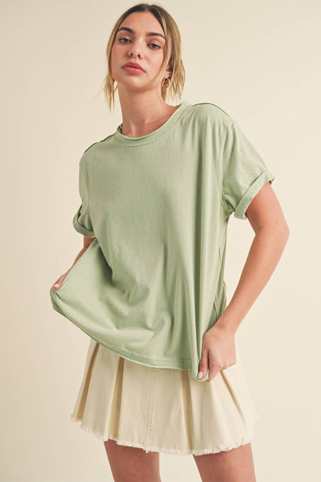 Women’s Mali Baby Tee Short Sleeve Shirt | Everyday Boutique Fashion