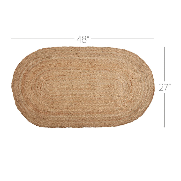 Natural Jute Rug  w/ pad