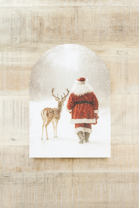 Santa and Reindeer Walking, Arch | Christmas 2025