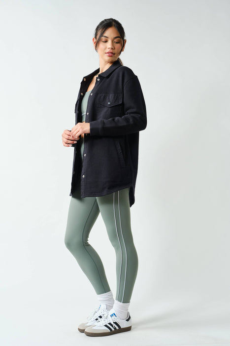 Malibu Snap-On Shacket Jacket for Women with Pockets