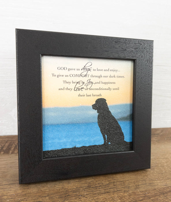 God Gave Us Dogs To Love And Enjoy Pets Puppy Gift Art