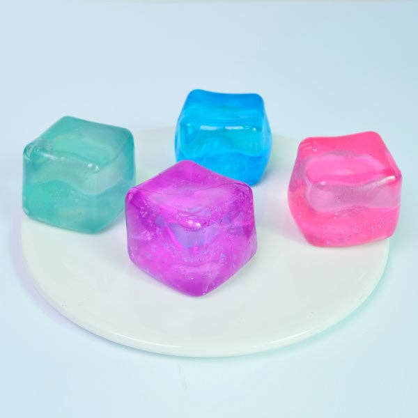 SugarSqueez Cube Squishy Fidget Sugar Stress Ball Assorted Colors