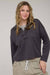 Textured knit long sleeve polo women’s boutique Winona MN