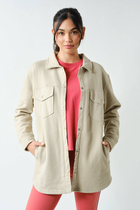 Malibu Snap-On Shacket Jacket for Women with Pockets