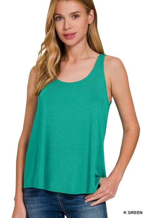 Flowy Rayon Sleeveless Tank Top