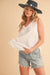 Trendy boutique women’s tank top with flattering casual everyday fit