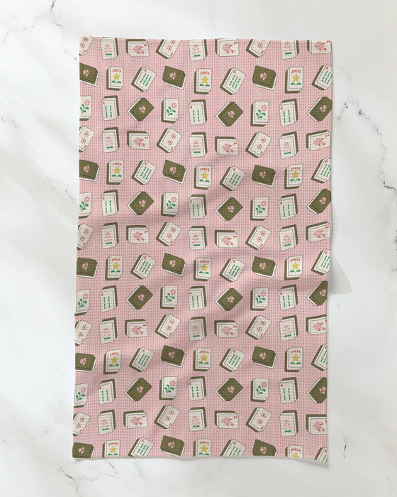Flower Tiles Tea Towel