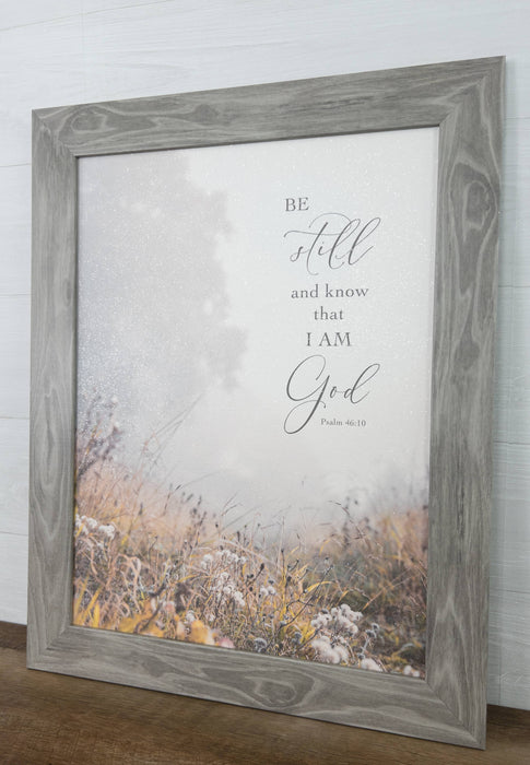 Be Still And Know That I Am God Fall Forest Art Sign