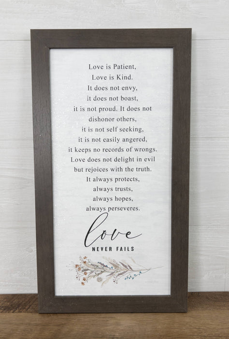 Love Is Patient Love Is Kind Love Never Fails Religious Art