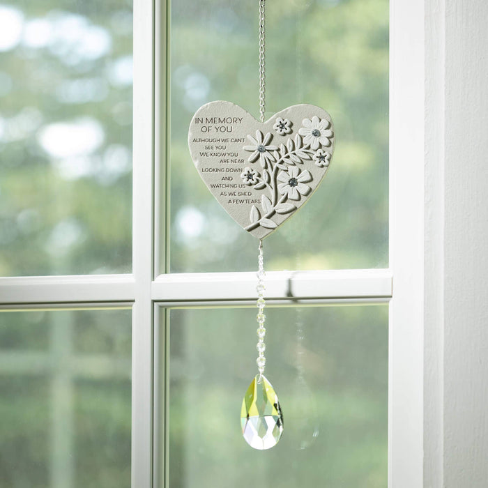 In Memory Of You Heart Crystal