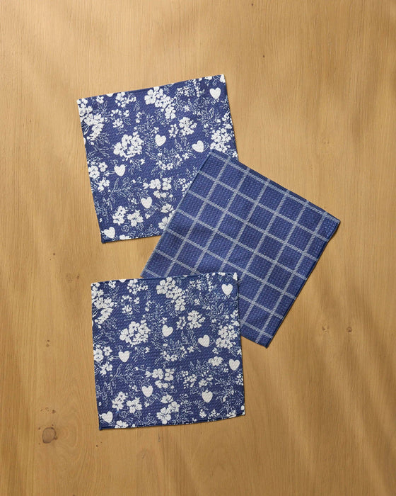 Posy Plaid Dishcloth Set