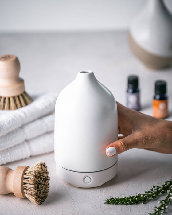 White Ceramic Diffuser for Essential Oils