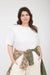 Lightweight exposed seam t shirt plus size boutique clothing