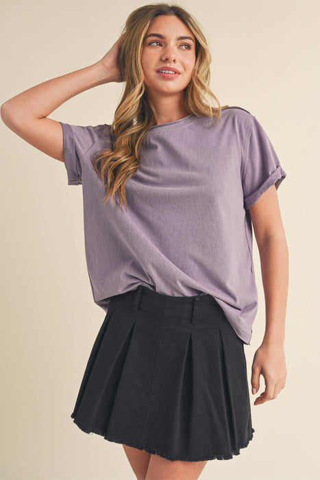 Trendy Mali Baby Tee women’s short sleeve boutique basic for everyday outfits