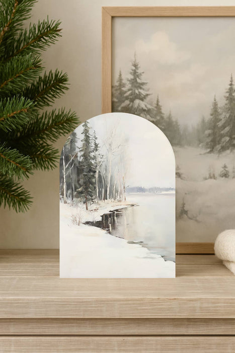 Winter Landscape Arch Art Print – Unique Christmas 2025