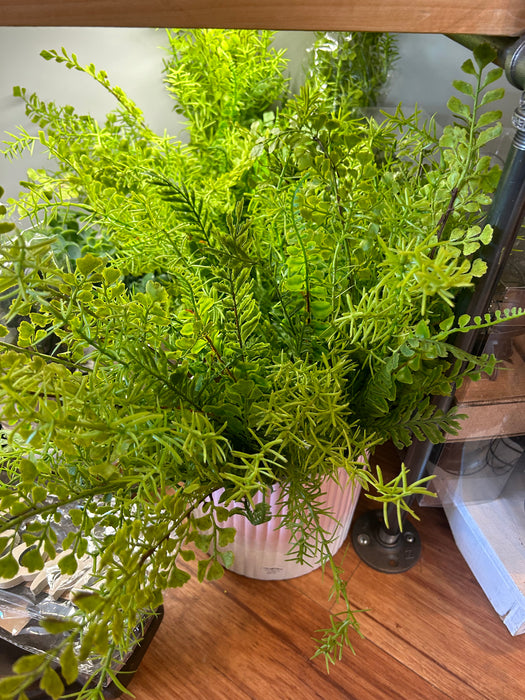 Artificial 19.5" Real Touch Mixed Fern Stems