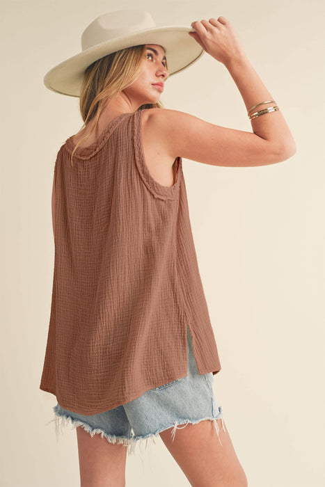 Cute casual women’s tank top perfect for vacations and summer outfits