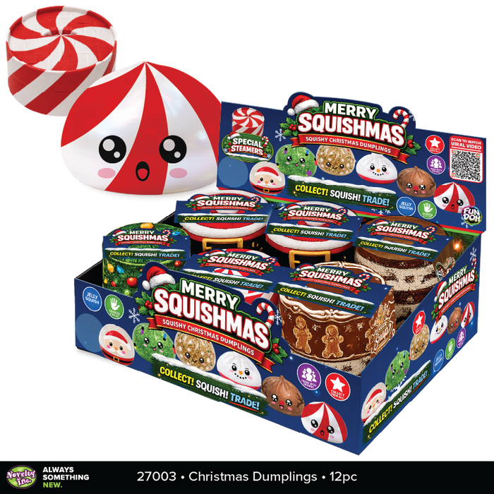 Christmas Dumpling Squishy Toy for Stocking Stuffers for Children