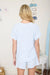 Classic striped women’s knit shirt with short sleeves and versatile everyday look