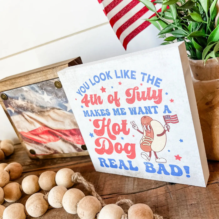 Patriotic Mini Tiered Block Sign