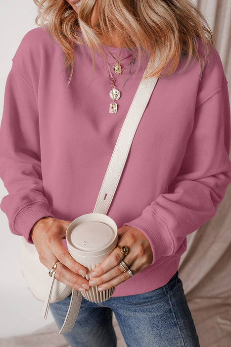 Minnesota fall outfit – oversized fleece-lined sweatshirt for chilly days