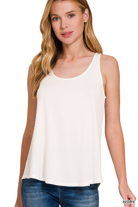 Flowy Rayon Sleeveless Tank Top
