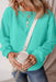 Soft fleece-lined pullover sweatshirt in relaxed oversized fit