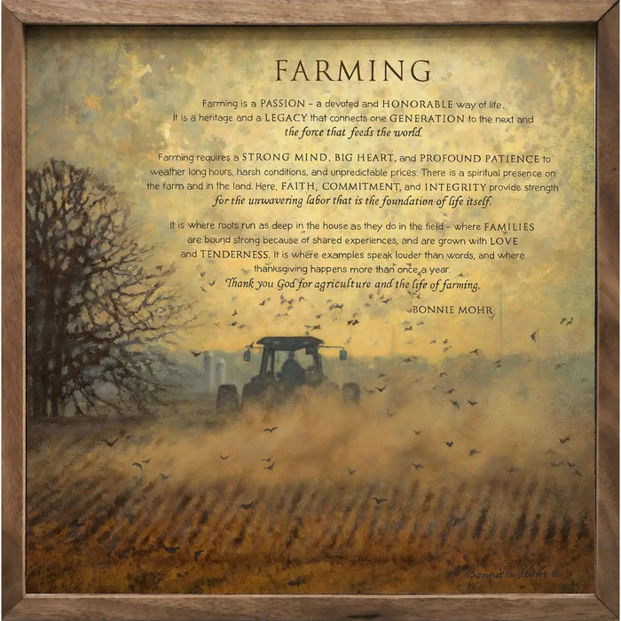Farming Wood Sign
