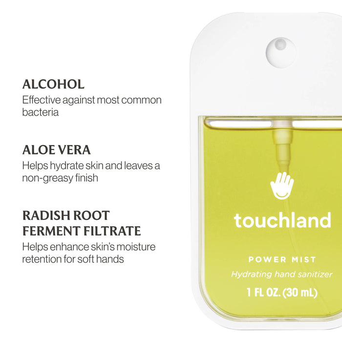 Vanilla Blossom Power Mist Hydrating Hand Sanitizer Touchland Brand