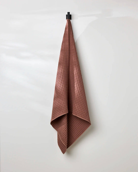 Dusty Rose Waffle Bath Towel