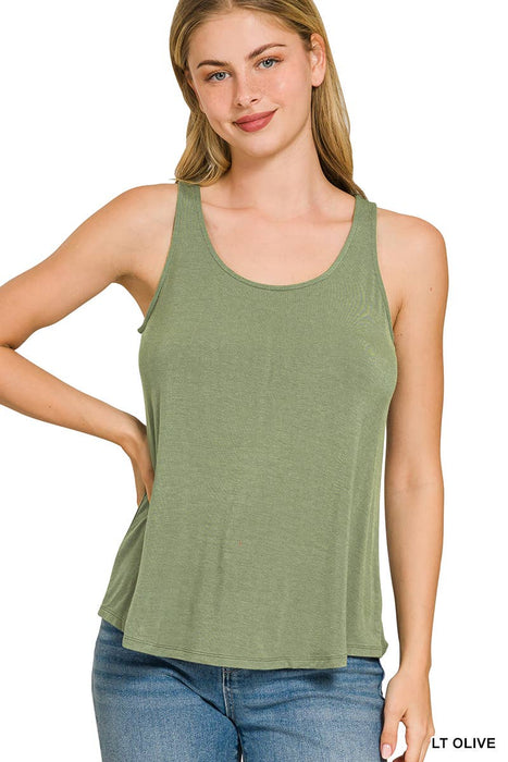 Flowy Rayon Sleeveless Tank Top