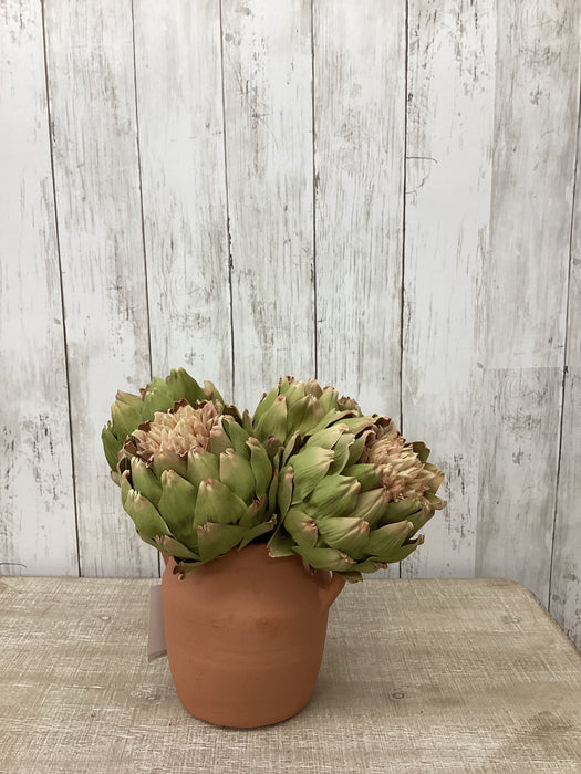 Artificial Artichoke Bud Stem 10"