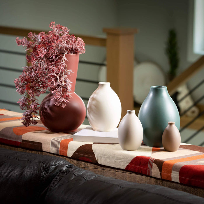 Matte Teardrop Vase Set Of 3