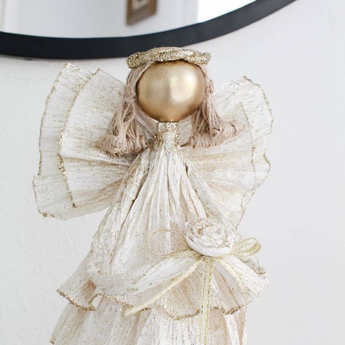 14" Ballerina Skirt Tabletop Angel