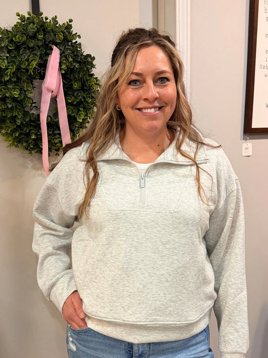 Trendy Half Zip Pullover Sweatshirt Zenana Brand  – Soft & Stretchy, 4 Colors | Women’s & Girls | Heartland Store MN