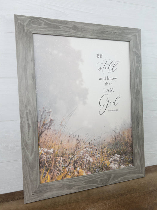 Be Still And Know That I Am God Fall Forest Art Sign