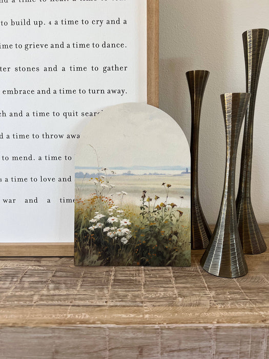 Summer floral wooden arch seasonal home decor available in Lewiston MN at Heartland Store