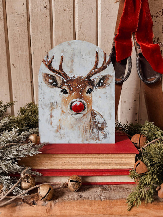 Christmas Arched Wood Sign Shelf Sitter