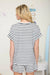 Women’s casual textured stripe top with classic crew neckline and soft knit feel