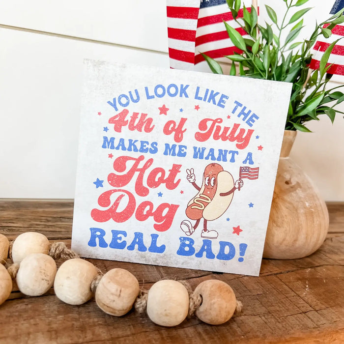 Patriotic Mini Tiered Block Sign