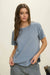 Raw edge cotton top laid back effortless outfit inspiration