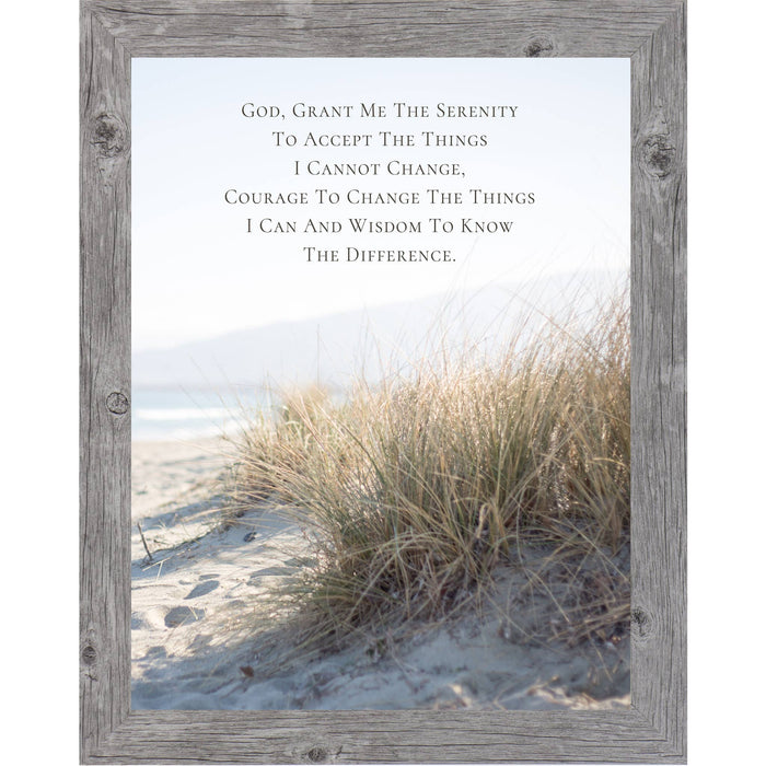 Serenity Prayer Wall Art – Beach Dune Grass Ocean