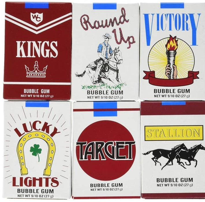 Nostalgic Bubble Gum Old Fashioned Cigarettes 1931 Set of 3 Packs