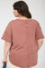 Round neck cotton knit tee plus size relaxed everyday wear