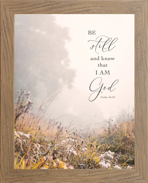 Be Still And Know That I Am God Fall Forest Art Sign