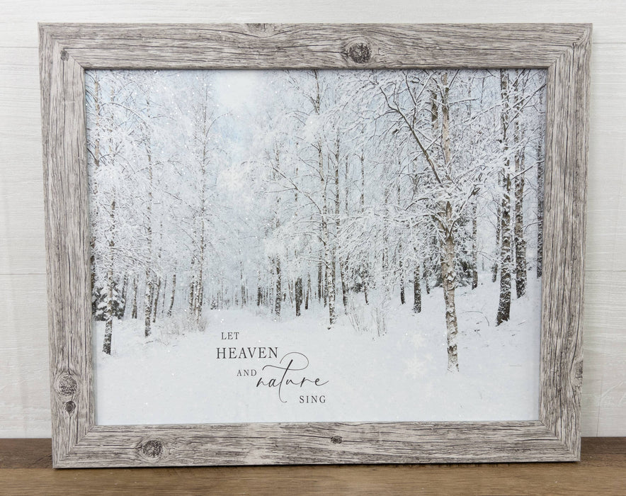 Let Heaven And Nature Sing Winter Forest Snow Art